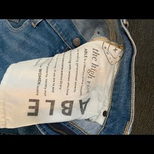 Able High rise denim boyfriend cut size 26